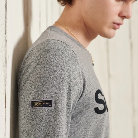 Superdry Mens Military Long Sleeve Tee Size M - Picture 2 of 10